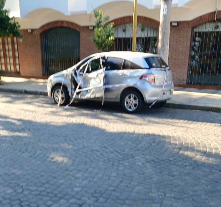 Accidente de tránsito con daños materiales en Bv. Buenos Aires y Belgrano