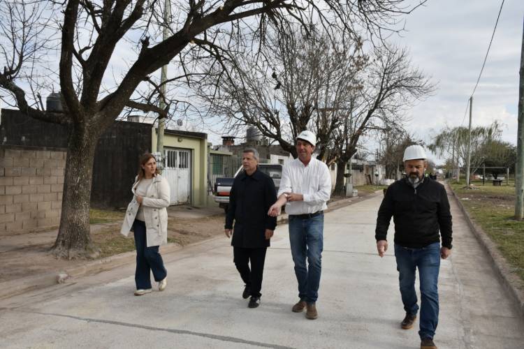 La obra de pavimentación en barrio Parque alcanza un 25?avance y suma nuevos tramos habilitados