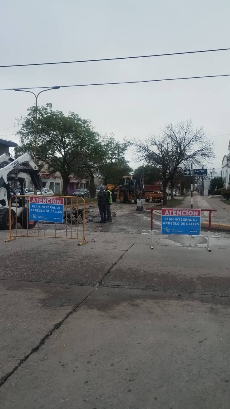 Por tareas de bacheo desde hoy lunes se interrumpirá el tránsito en un tramo de Av. Libertador Norte